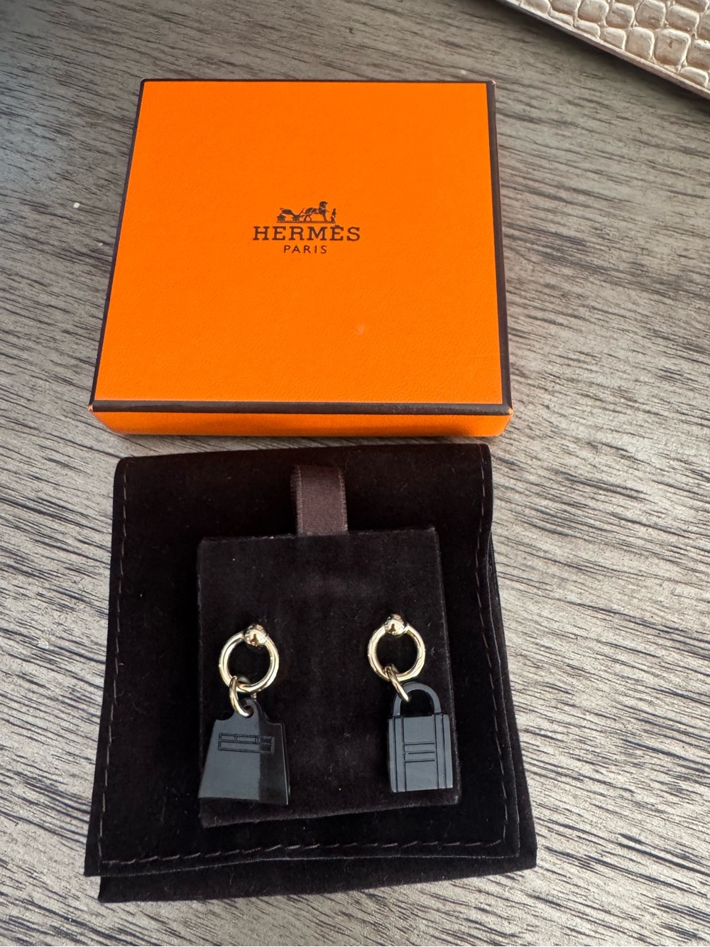 Hermes Amulette Maroquinier Earrings